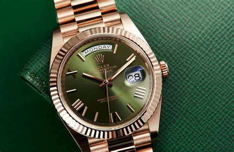 rolex date date green